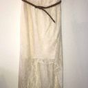 Trixxi  Dress Cream / Off White Lace High-Low Strapless Dress Sz 3X NWT Belted Photo 1