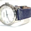 Coach  Purple Leather Monogram Band Madison Signature Watch Photo 1