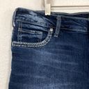 Silver Jeans  Dark Wash Mid Rose Elyse Jean Shorts Size 34 Photo 1