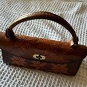 VINTAGE TOOLED LEATHER HANDBAG Photo 3