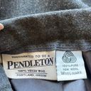 Pendleton Vintage  Gray Wool Pleated Pencil Skirt Photo 7