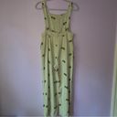 Cider  M Cream Overalls Sunflower Embroidery Wide Leg Photo 3