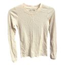 Everlane  The Organic Cotton Waffle Long Sleeve Tee Canvas Ivory Size XXSmall Photo 0