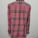 Polo  Ralph Lauren coral plaid linen blend button down size medium Photo 4