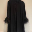 Sleeper Mini Dress or Tunic With Detachable Feathers in NWT Black Size XS Generous Fit Photo 5