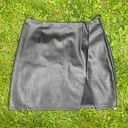 DO+BE black faux leather mini skirt - size large Photo 0