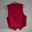 Vintage red denim studded vest Size L Photo 3