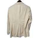 Newport News Vintage  Womens 12  Ivory Wide Wale Corduroy Blazer Jacket Career Photo 1