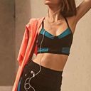 Free People Movement Ticket To Paradise Colorblock Sports Bra Black Blue XS Photo 2