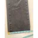 Pretty Little Thing  Charcoal Destroyed Straight Leg Denim Jeans Sz 6 High Rise Photo 12