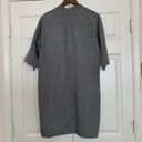 Vince  Gray Cotton Blend Button Down Shift Dress Size Medium Photo 7