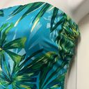 One Piece Palm Tree Strapless  Body Con Jumper Photo 3