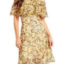 Alex Marie  Off The Shoulder Lace Midi Dress Floral Print Yellow Size 6 New Photo 15