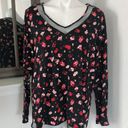 Lane Bryant  Top Floral Lace Mesh Lace Trim Sweatshirt Plus Size 14/16 Photo 2