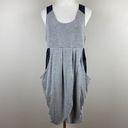 Heartloom  Mini Dress‎ M Gray Knit Black Lace Racerback Pockets Sleeveless Photo 11