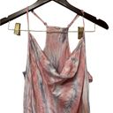 Young Fabulous and Broke Young, Fabulous & Broke Satin Pastel Tie Dye Cowl Dress Photo 4