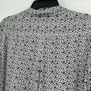 Velvet Heart  Boho Ditzy Floral Button Up Shirt White Black High Low Soft Size M Photo 7