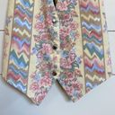 American Vintage  Grandma Curtain Vest Yellow Mixed Multi 1X Photo 3