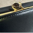 Salvatore Ferragamo Authentic  Black Leather Wallet with Gancini Clasp Photo 8