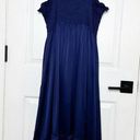 Hill House  Collectors Edition 2022 100% Silk Nap Dress Navy Blue Photo 5