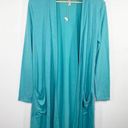 Zenana Premium  Light Blue Long Sleeve Open Front Cardigan Womens Size Small NWOT Photo 0