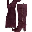 Ralph Lauren Lauren by  Suede Atherton Burgundy Tall Boots Sz. 10 Photo 0