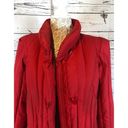 Edge 1980s The Waters  Vintage Red Quilted Down Puffer Coat size small Photo 3