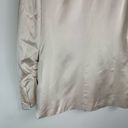 ZARA NWT  Satin Ruched Blazer Jacket Sz XS Champagne Ivory Blogger Fav Photo 13