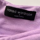 Naked Wardrobe  Ribbed Cropped Top Purple Size S Photo 4