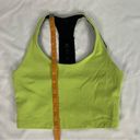 Koral  Womens size S Citrina Neon Yellow Dakota Blackout Bra Gym Racerback Active Photo 2