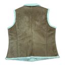 L.L.Bean  women's large vest faux suede and Sherpa lined gorp tan camel Photo 1