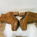 Ralph Lauren Denim Supply  Suede leather Shearling Lace-Up boots Booties size 9. Photo 8