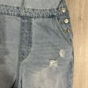 Wax Jean Distressed Denim Overall Jeans  Photo 3