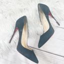 Christian Louboutin  So Kate 120mm Pointed Toe in Black Leather Suede Size 40 Photo 3