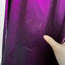 Vintage Purple Babydoll Satin Fit Flared Maxi Formal Cocktail Prom Dress Size S/M Photo 6