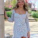 Revolve MORE TO COME Cymone Mini Polka Dot Dress Photo 4