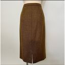 Ralph Lauren Vintage Lauren  100% Lambswool Brown tweed pencil skirt size 8 Photo 9