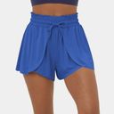 Halara NEW  Womens XS Frill High Waisted Flowy Stacked Shorts Beaucoup Blue Photo 8