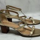 Jack Rogers  JULIA BLOCK HEEL
SANDAL Size 10 in Platinum Photo 0