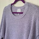 Hippie Rose  Lavender Purple Round Neck SOFT Cozy Sweater ~ Shorter Crop ~ Size L Photo 2