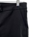 Mango  Womens Trouser Black Cotton Cropped Straight Leg Pants New Photo 6