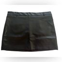 ZARA New Faux Leather Black MINI Skirt Size Large Soft Leather Photo 6