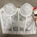 American Vintage vintage white lace corset by gelmart size 34A Y2K/2000s era new with tags Photo 0