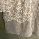 Maurice's  Cream & Lace Sleeve Bohemian Cardigan Size Medium Photo 5