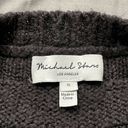 Michael Stars  Louisa Cable Knit Pointelle Pullover Sweater in Black Size Small Photo 7