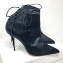 Manolo Blahnik  black calf hair pointed booties, made in italy, size 40, NWOT Photo 2