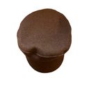 Wool blend brown newsboy women's cap Photo 1