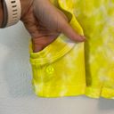 Lululemon Cropped Cotton Tank Top Highlighter Yellow Tie Dye Photo 3