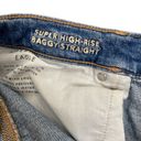 American Eagle Light Wash Super High Rise Baggy Straight Jeans Photo 2