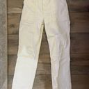 Abercrombie & Fitch 90s Straight Ultra High Rise White Cargo Pants Photo 1